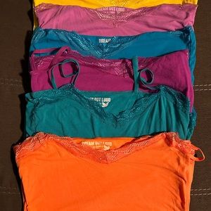 6 multi color Dream out loud by Selena Gomez tanks